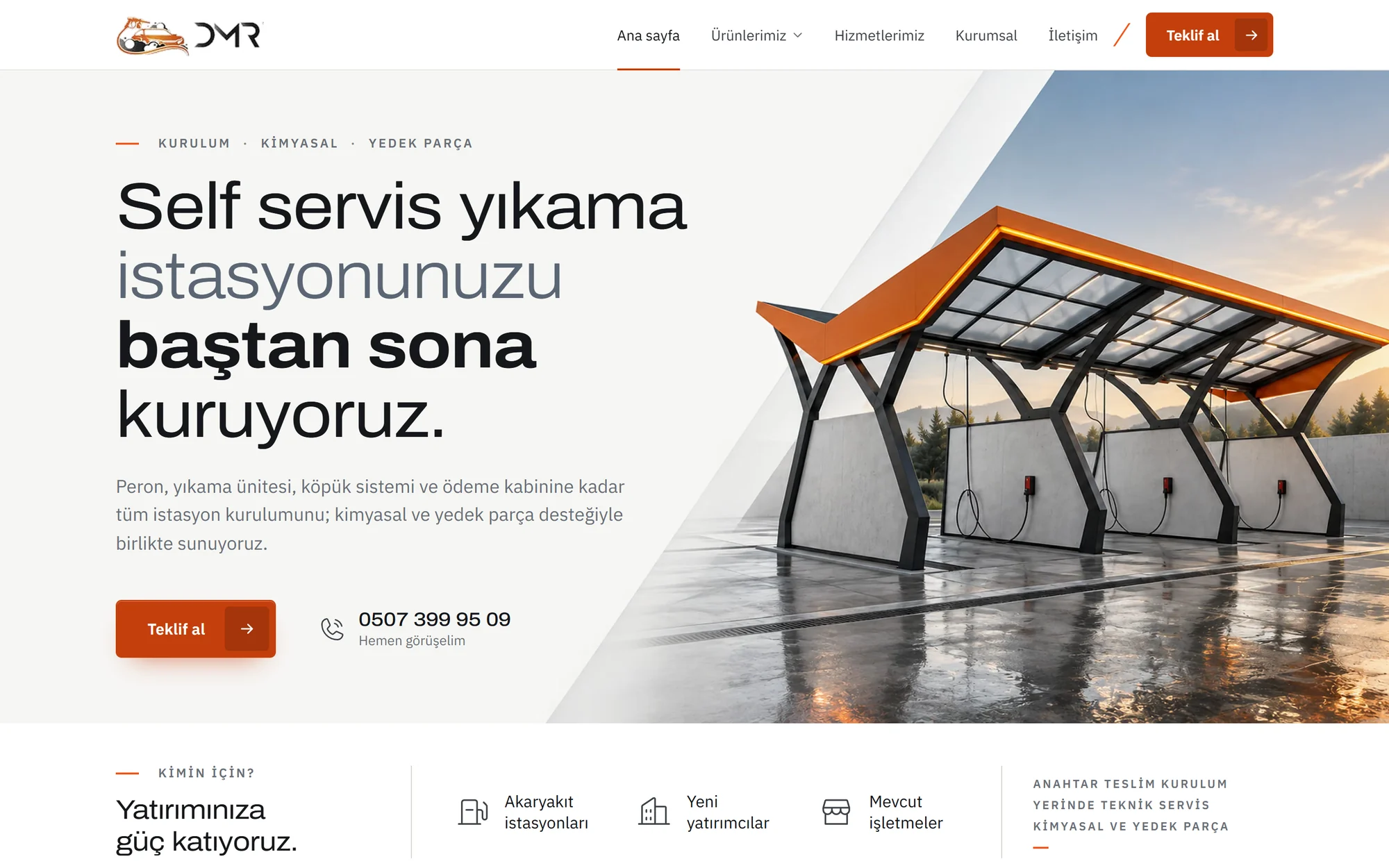 DMR Makine web sitesi ekran görüntüsü